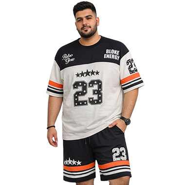 ست تیشرت و شلوارک سایز بزرگ مردانه کد محصول set1121