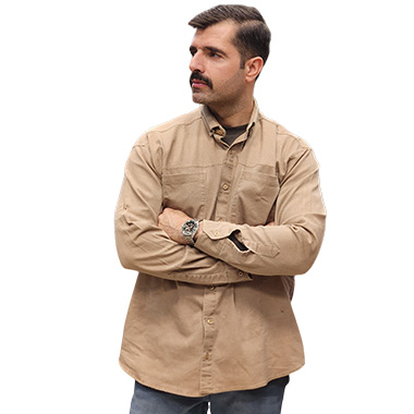 پیراهن کتان سایز بزرگ کد محصول CTN8873