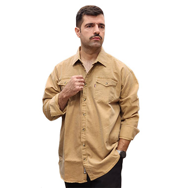 پیراهن کتان سایز بزرگ مردانه کد محصولMCU6101