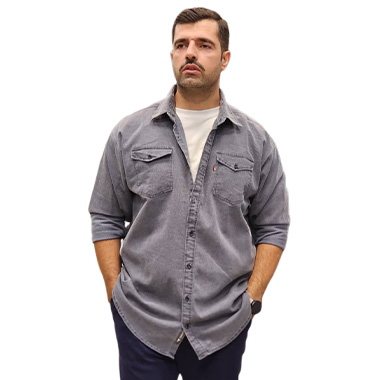 پیراهن کتان سایز بزرگ مردانه کد محصولMCU6103