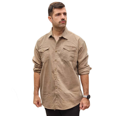 پیراهن کتان سایز بزرگ مردانه کد محصولMCU6104