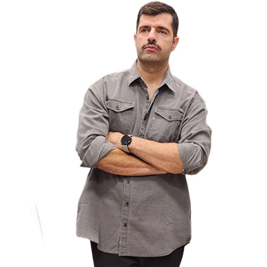 پیراهن کتان سایز بزرگ مردانه کد محصولMCU6105