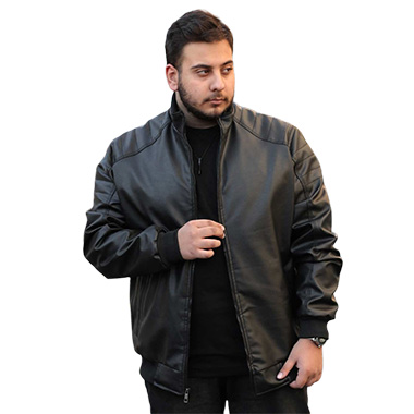 کاپشن چرم سایز بزرگ مردانه کد محصولled9712