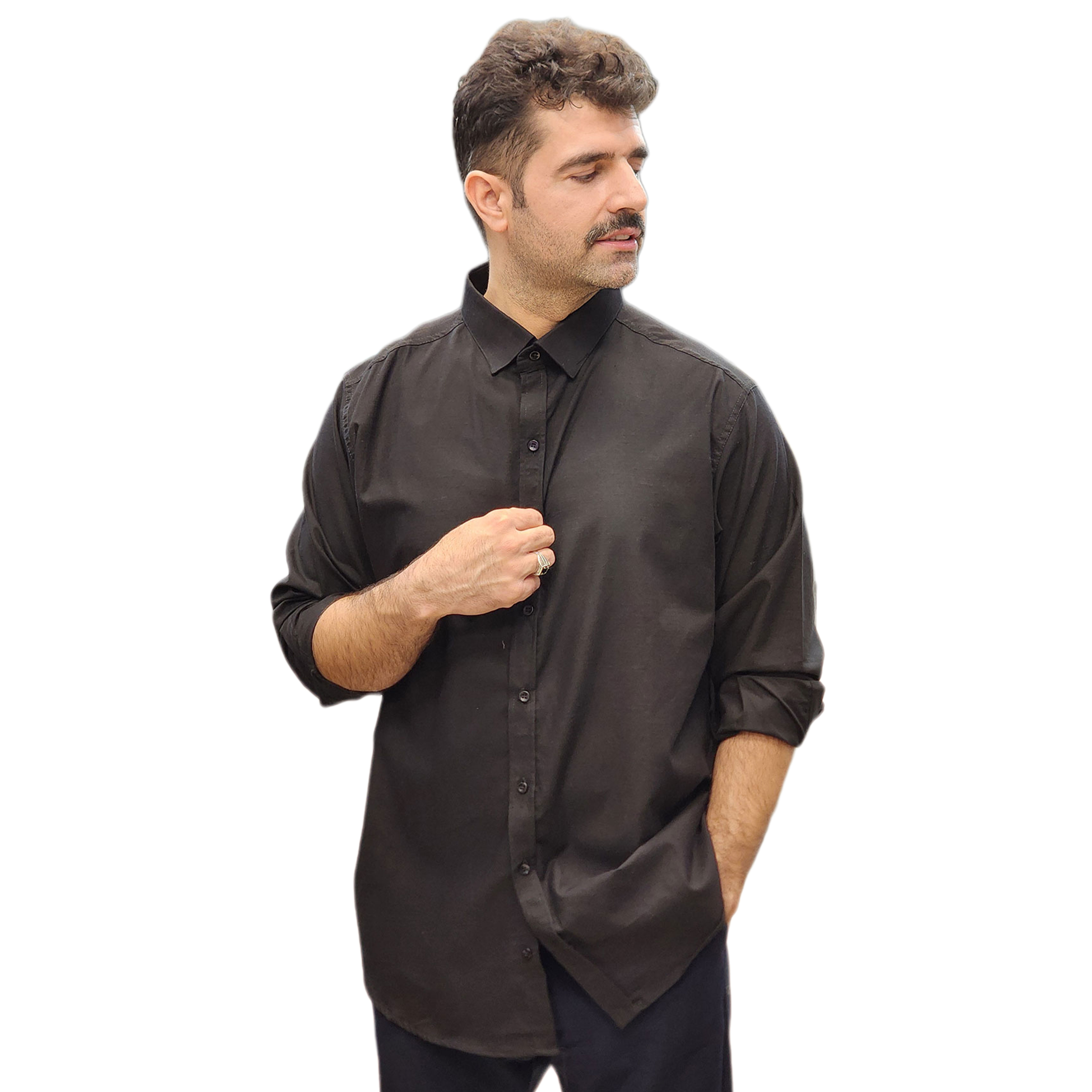 پیراهن سایز بزرگ مردانه کد محصول DVN3055