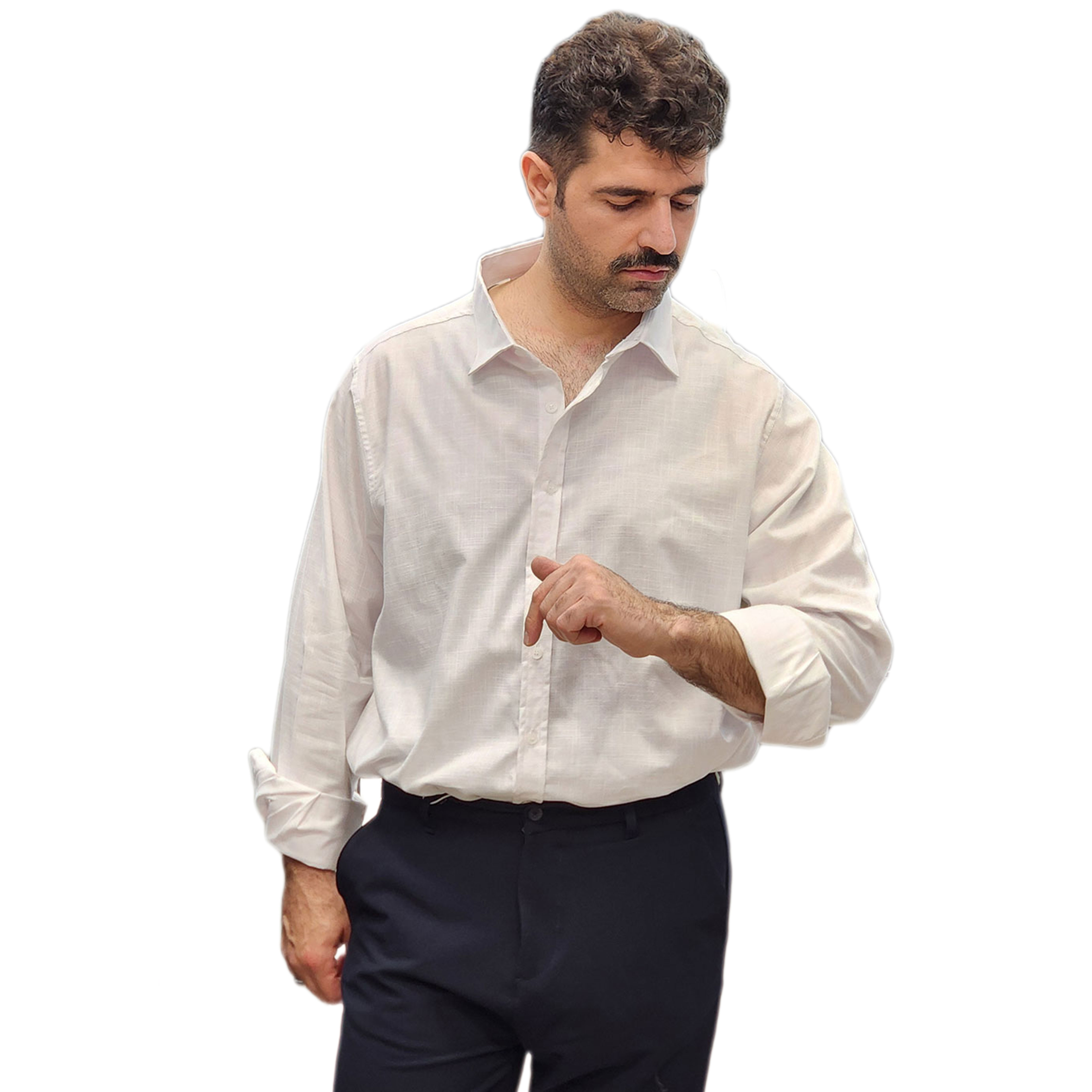 پیراهن سایز بزرگ مردانه کد محصول DVN3052