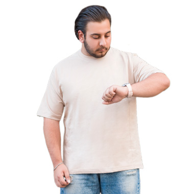 تیشرت سایز بزرگ ساده کد محصولGFT6526