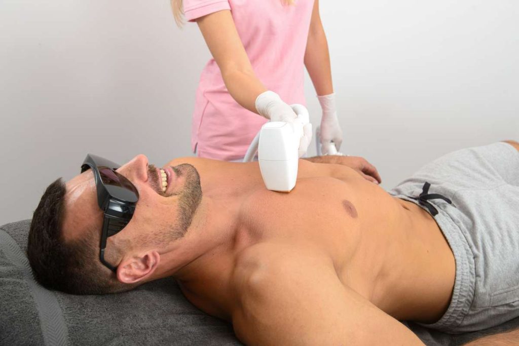 لیزر موهای زائد آقایان